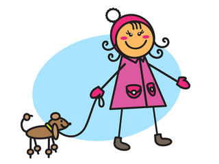 Девочка с собачкой