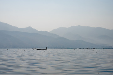 Fischer auf dem Inle-See in Myanmar