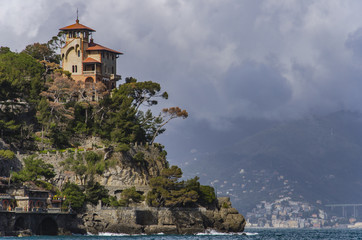 Fototapeta na wymiar Villa Beatrice in Portofino, Italy