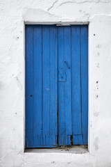 Obraz na płótnie Canvas Old door blue