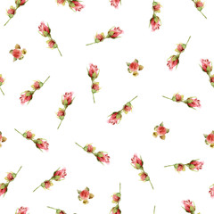 Seamless floral pattern with roses