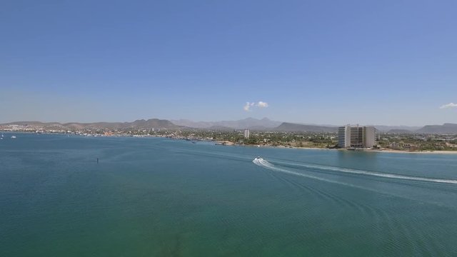 Aerial shots from La Paz bay, Baja California Sur, Mexico.
