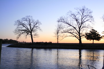 Obraz premium Point Lookout, Maryland at Sunrise