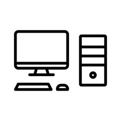 Vector Desktop Computer Icon