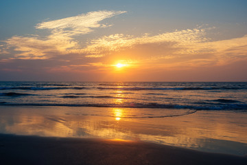 Fototapeta premium beautiful sunset in the Indian Ocean