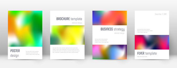 Flyer layout. Minimalistic actual template for Brochure, Annual Report, Magazine, Poster, Corporate Presentation, Portfolio, Flyer. Astonishing colorful cover page.