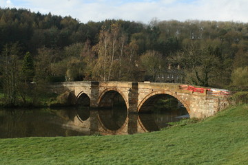Fototapeta na wymiar Bridge near Wharram Percy, England