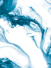 Obraz premium Blue abstract hand painted background