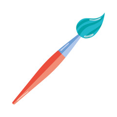 Naklejka premium art paintbrush drawing tool design