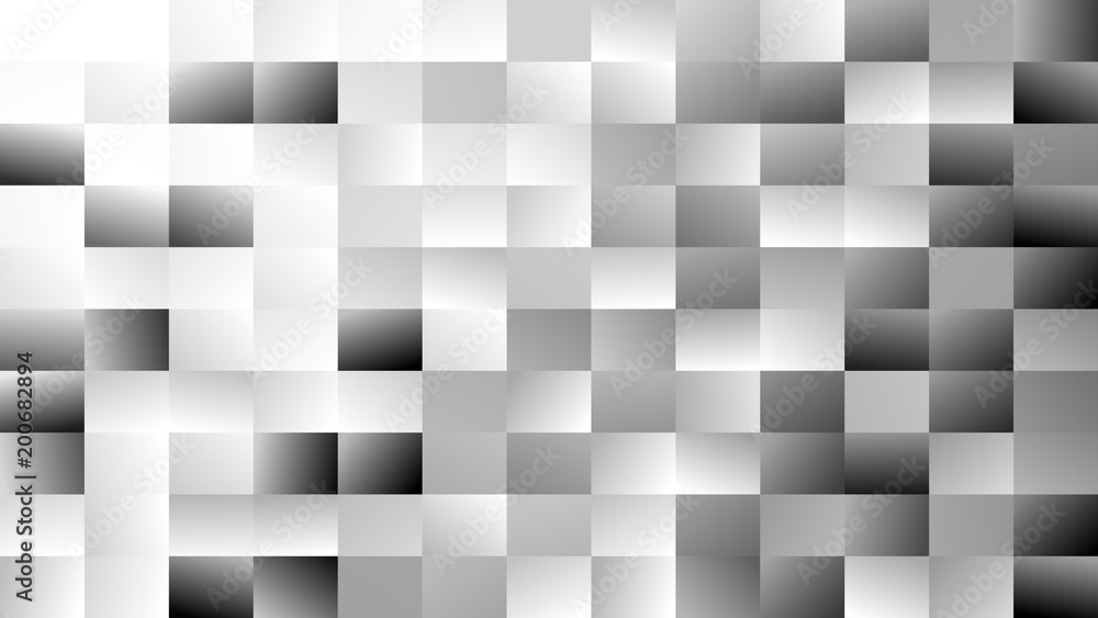 Poster abstract geometrical rectangle background - gradient vector mosaic graphic design from grey rectangl