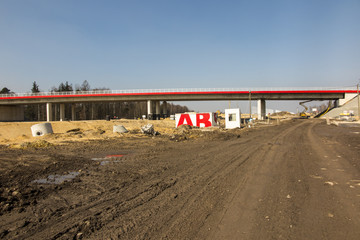 Obraz premium construction of the A1 motorway in Poland