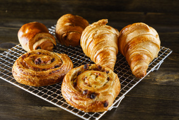 french pastries on the table