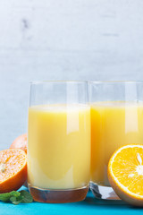 Orange juice in glass