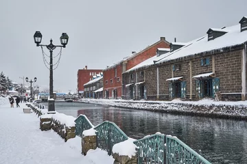 Photo sur Plexiglas Canal 冬の小樽運河  