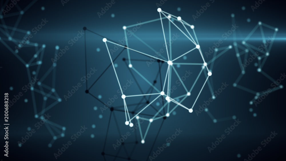 Poster abstract communication technology network digital background copy space 3d illustration