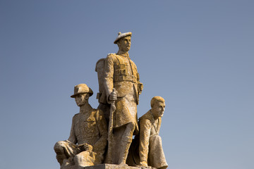 Sandstone War Memorial in Largs Scotland