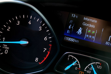 Modern car Dashboard