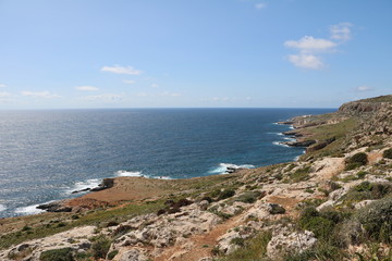 Fototapeta na wymiar Southwest coast of Malta
