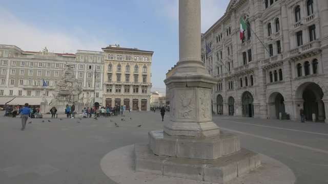 People in Piazza dell'Unit&radic;&dagger; d'Italia