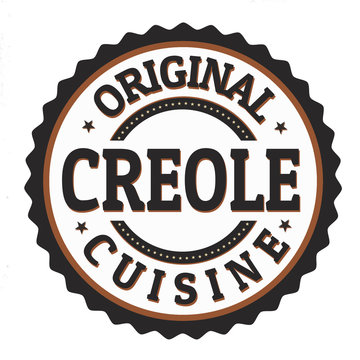 Original Creole Cuisine Label Or Stamp