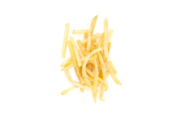 French fries isolated on white background