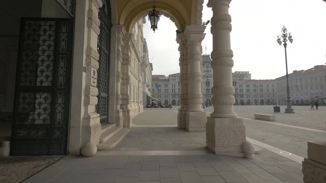 City Hall seen from the portico of Palazzo del Governo