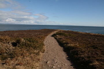 Coastline at Tarbat Ness Lighthouse, Scottish Highlands, Dornach Firth, Scotland