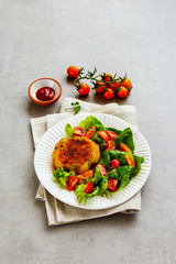 Homemade vegan cutlet