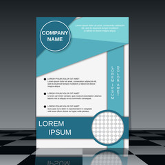 Modern professional business flyer vector design template