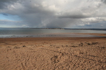 Late afternoon walk on Rosemarkie Beach, Black Isle, Highlands, Scotland