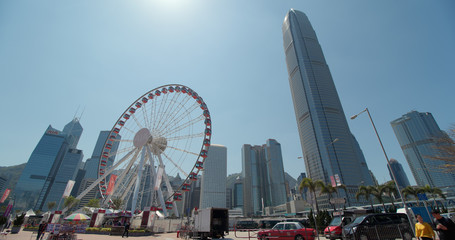 Hong Kong business district