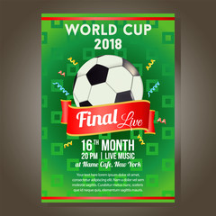 world cup final live poster