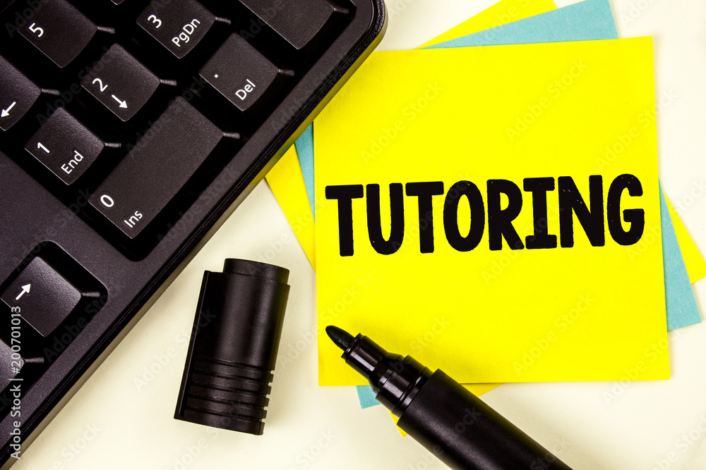 Poster writing note showing tutoring. business photo showcasing mentoring teaching instructing preparing su