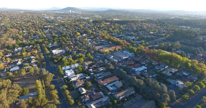 Aerial view of a typical Australian suburb