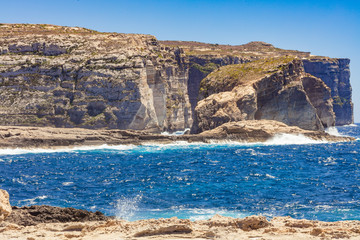 Fototapeta na wymiar Malta Sea Cliffs