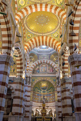 Obraz premium ノートルダム・ド・ラ・ガルド寺院の内観