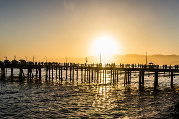 Obraz premium santa monica pier california 