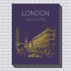 Graphic illustration with decorative architecture 21