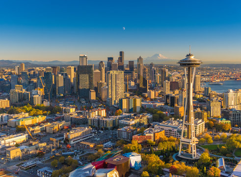 Seattlescape - Aerial of Downtown Seattle