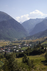 Fototapeta na wymiar In the mountains of Svaneti, Georgia