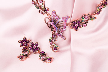 Necklace and earrings