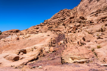Fototapeta premium Rocks in desert on Sinai peninsula