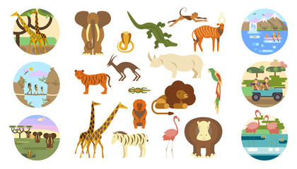 African safari banners