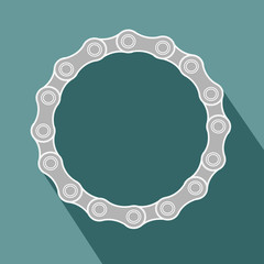 Bicycle Chain Seamless flat design icon vector eps 10