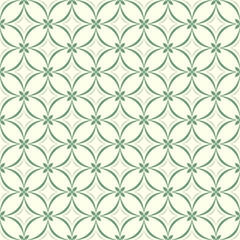 Green floral pattern