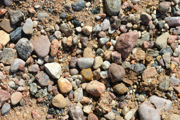 many different stones, texture, background