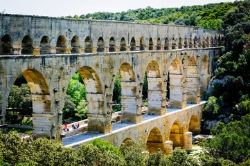 Photo sur Plexiglas Pont du Gard Pont du Gard, France, Europe, European, Western Europe