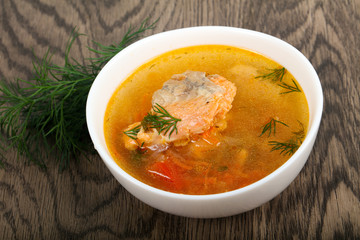 Salmon soup