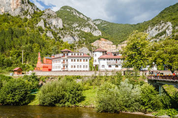 Fototapeta na wymiar Orthodox monastery Dobrun near Visegrad in Bosnia and Herzegovina 
