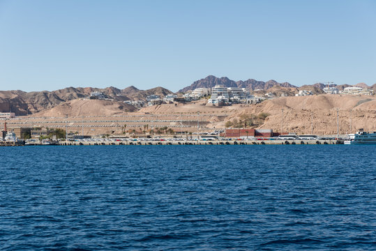 Sailing on a boat at the Red Sea Eilat